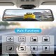 Campark CE70 2.5K 12" Front and Rear Mirror Dash Cam with Voice Control