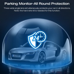 Campark DC40 3 Channel Dash Camera for Cars 4K+1080P Dual Channel, 4K+1080P+1080P Front Inside Rear Car Camera Campark DC40 3 Channel Dash Camera for Cars 4K+1080P Dual Channel, 4K+1080P+1080P Front Inside Rear Car Camera