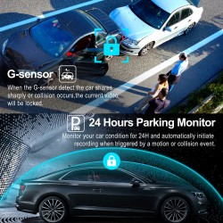 Campark M200 1080P 3 Channel Front and Rear and Inside Dash Cam with GPS Campark M200 1080P 3 Channel Front and Rear and Inside Dash Cam with GPS