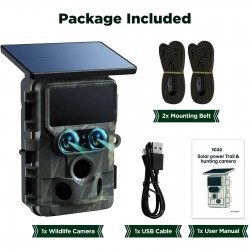 Campark TC22 4K Trail Camera WiFi Dual Lens Solar Power Integrated Game Camera with Starlight Night Vision Campark TC22 4K Trail Camera WiFi Dual Lens Solar Power Integrated Game Camera with Starlight Night Vision