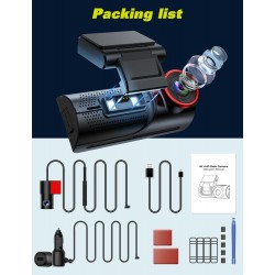 Campark C350 4K+1080P WIFI Front And Rear USB Charging Dash Cam With 3.16" IPS Touchscreen Campark C350 4K+1080P WIFI Front And Rear USB Charging Dash Cam With 3.16" IPS Touchscreen