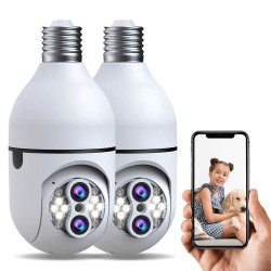 Campark SC11 10 x Hybrid Zoom 2MP Wireless WiFi Light Bulb Security Camera with Sound & Light Alarm, Color Night Vision Campark SC11 10 x Hybrid Zoom 2MP Wireless WiFi Light Bulb Security Camera with Sound & Light Alarm, Color Night Vision