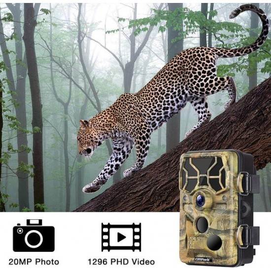 Campark T80 Trail Camera-WiFi 20MP 1296P Hunting Game Camera