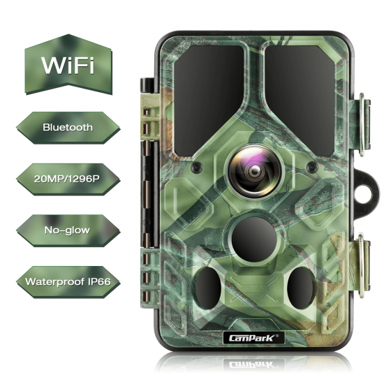 Campark T85 WiFi Bluetooth 20MP 1296P Trail Hunting Camera