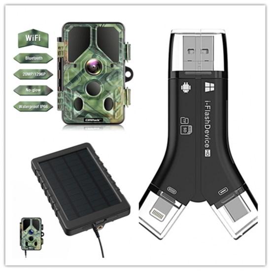 Campark T85 WiFi Bluetooth 20MP 1296P Trail Hunting Camera