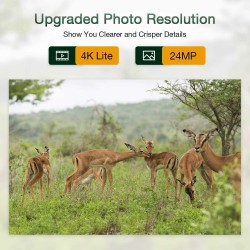 Campark T90 WiFi Trail Camera 4K Lite 24MP Bluetooth Game Camera with Night Vision Motion Activated Hunting Camera Campark T90 WiFi Trail Camera 4K Lite 24MP Bluetooth Game Camera with Night Vision Motion Activated Hunting Camera