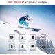 Campark X20C Action Camera Native 4K Ultra HD 20MP with EIS Stablization Touch Screen 