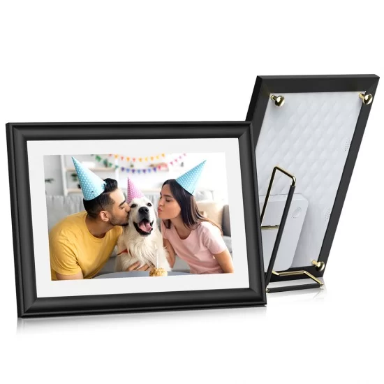 Jeemak PF03 10.1'' IPS Touch Screen AutoRotate Digital Wooden Photo Frame