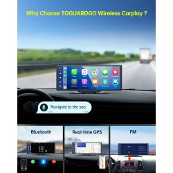 Campark RC06 Touchscreen Car Stereo for Apple Wireless Carplay Android Auto 9.26 Inch GPS Navigation for Car Campark RC06 Touchscreen Car Stereo for Apple Wireless Carplay Android Auto 9.26 Inch GPS Navigation for Car