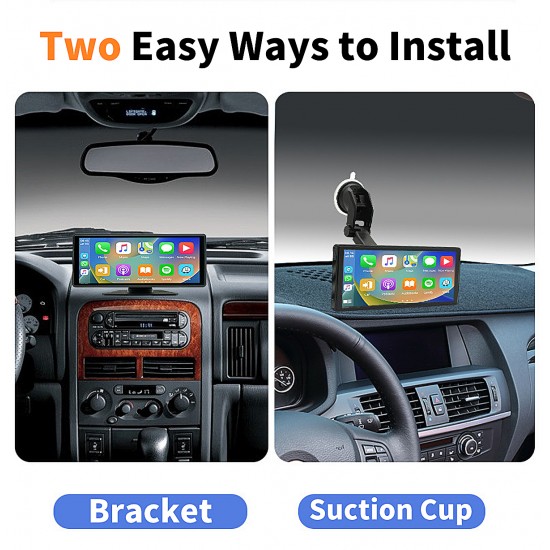 Car Stereo Wireless CarPlay & Android Auto 10'' HD Touchscreen Car Video Players with Screen Mirroring Optional Rear View Camera