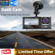 3-Channel Dash Cam For Cars Front & Inside & Rear Recording, 1080P HD  Loop Recording, Car DVR Black- Box With 2 Inch IPS Screen, Car Accessories