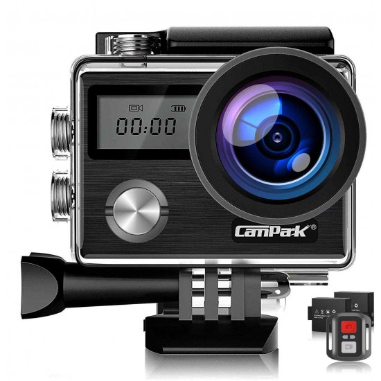 Campark X20C Action Camera Native 4K Ultra HD 20MP with EIS Stablization Touch Screen 