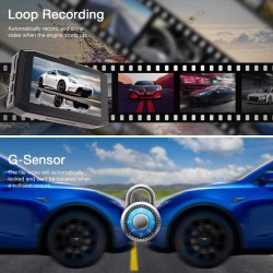 Campark DC20 Dash Cam Front and Rear Dual 1080P Car Camera with 340° Wide Angle Recording Campark DC20 Dash Cam Front and Rear Dual 1080P Car Camera with 340° Wide Angle Recording