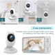 Campark BM40 Smart Night Vision 4.3 inch Split Screen Video Baby Monitor