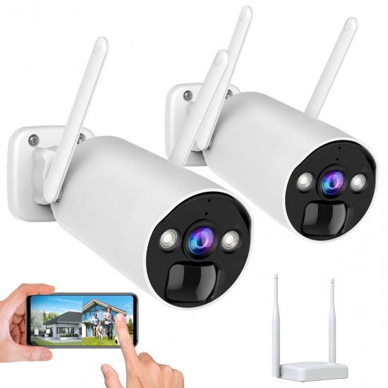 Campark SC03 3MP Wireless Battery Surveillance Camera and WiFi Base Station