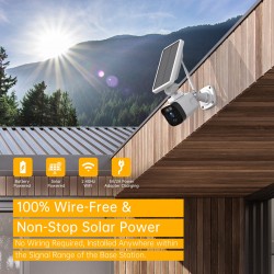 Campark SC02 3MP Solar Powered Wireless Outdoor Security Camera System with Base Station Campark SC02 3MP Solar Powered Wireless Outdoor Security Camera System with Base Station