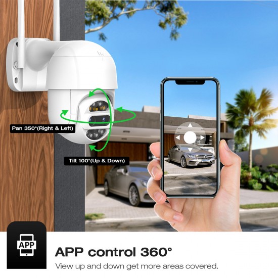 Campark AP30 2MP Dual Lens WiFi PTZ Security Camera